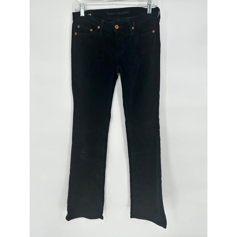 BIG STAR JEANS BLACK CORDUROY BOOTCUT WOMEN'S SIZE 26R